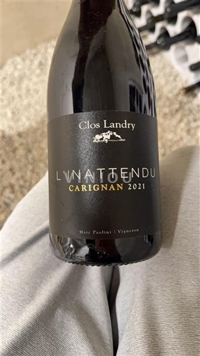Corse Không được chỉ định Clos Landry L'Inattendu Carignan 2021