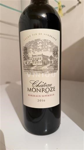 Weine Rouge sec Château Monroze 2016 Frankreich Bordeaux Bordeaux Supérieur AOC