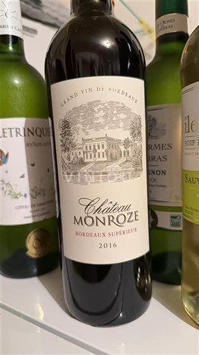 Bordeaux Bordeaux Supérieur Château Monroze 2016