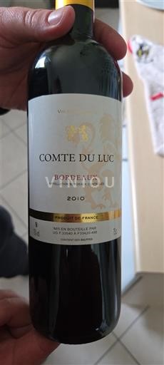 Бордо Comte du Luc 2010