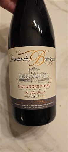 Бургундія Маранж Premier Cru Domaine Beauregard Les Clos Roussots 2017