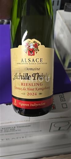 Ельзас Domaine Achille Thirion Coteaux du Haut Koenigsbourg 2024