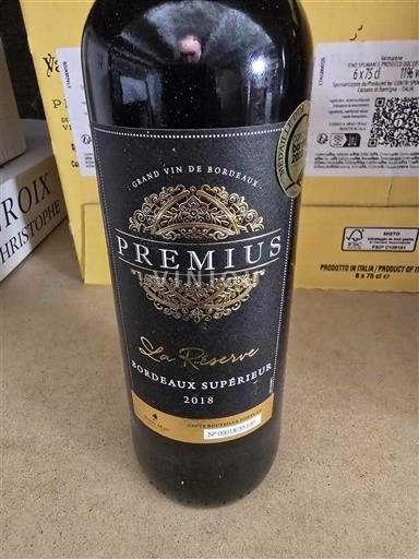 Bordeaux Bordeaux Supérieur Premius La Réserve 2018