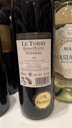Марке Россо Пічено Tenuta Cocci Grifoni Le Torri 2006