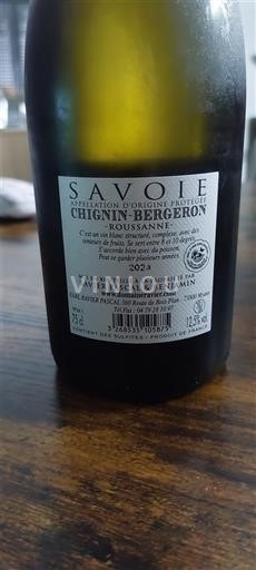 Савойя та Бюже Чиньєн-Бержерон Ravier Pascal & Benjamin Roussanne 2024