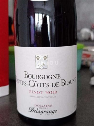Бургундія Не вказано Domaine Henri Delagrange et Fils Pinot Noir Без вінтажу