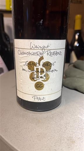 Пфальц Weingut Ökonomierat Rebholz Ganz Horn im Sonnenschein GG 2009