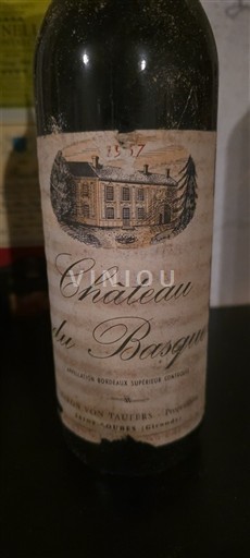 Bordeaux Bordeaux Supérieur Château Basque 1957