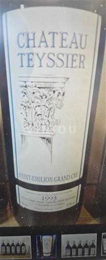 Bordeaux Saint-Émilion Grand Cru Grand Cru Château Teyssier 1993
