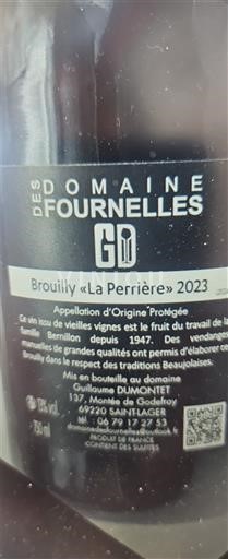 Божоле Бруїйї Domaine S Fournelles La Perrière 2023