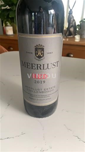 Pobrežní oblast Stellenbosch Meerlust Estate Red 2019