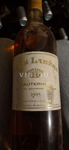 Bordeaux Sauternes Clos Labière 1995