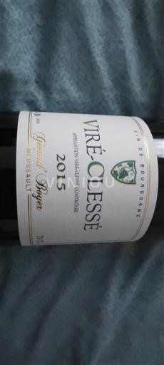 Borgonha Viré-clessé Gerard Boyer 2015