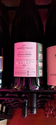 Rhônetal Côtes du Rhône Domaine Vallot 2019