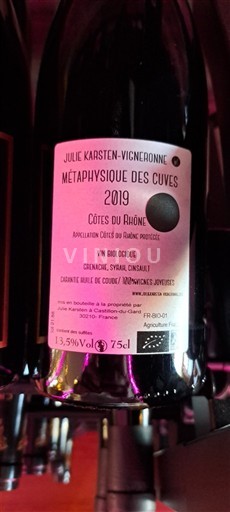 Weine Rouge sec Métaphysique des Cuves Julie Karsten 2019 Frankreich Rhônetal Côtes du Rhône AOC