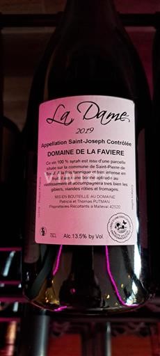 Рона Сент-Жозеф Domaine La Favière La Dame 2019