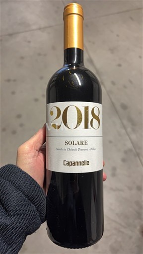 Vini Rouge sec Solare Capannelle 2018 Italia Toscana Non specificato DOC