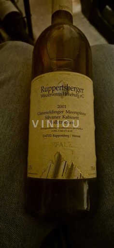 Пфальц Ruppertsberger Winzerverein Hoheburg eG Gimmeldinger Meerspinne Silvaner Kabinett Halbtrocken 2001