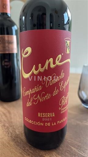 Wines Rouge sec Colección de la Familia Reserva Cune (Compañía Vinícola del Norte de España) 2021 Spain Rioja DO