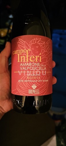 Venecia Amarone della Valpolicella Brunelli Campo Inferi 2019