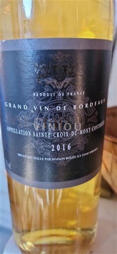 Bordeaux Sainte-Croix-Du-Mont Maison Bouey 2016