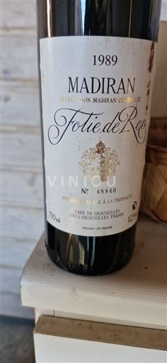 Південний Захід Мадіран Cave de Crouseilles Folie de Roi 1989