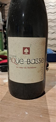 Thung lũng Rhône Không được chỉ định Domaine Pique-Basse 2014