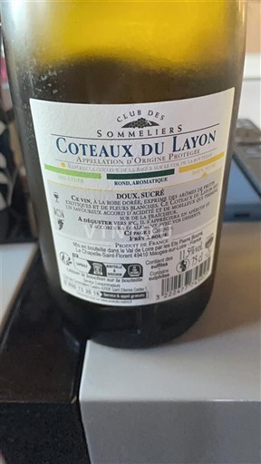 Dolina Loare Coteaux-du-Layon Club des Sommeliers 2022