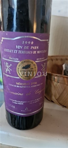 Південний Захід Котьо і тераси Монтоабан Domaine S Geais 1990