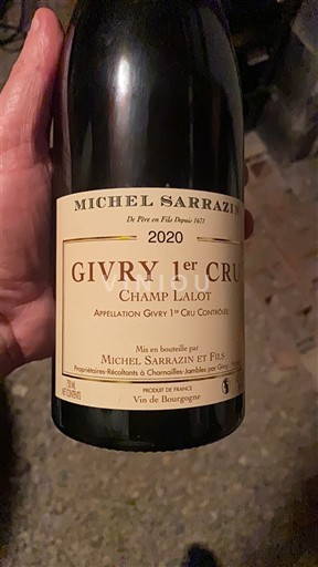 Бургундія Гіврі Premier Cru Michel Sarrazin et Fils Champ Lalot 2020
