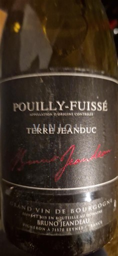 Бургундія Пуйї-Фюїсе Bruno Jeandeau Terre Jeanduc Без вінтажу