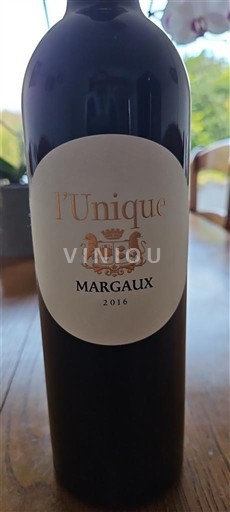 Bordeaux Margaux L'Unique 2016