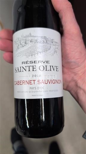 Linguadoca e Rossiglione Paese d'Oc Sainte Olive Réserve 2018