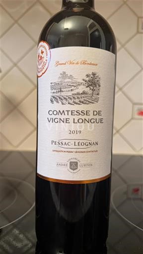 Bordéus Pessac-Léognan Comtesse de Vigne Longue 2019
