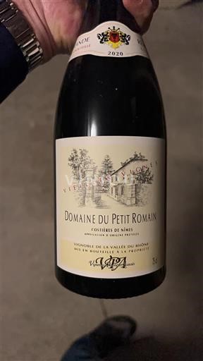 Rhône-dalen Costières-de-nîmes Domaine Petit Romain Vieilles Vignes 2020