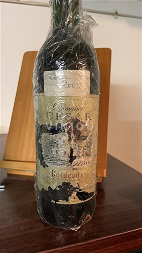 Vin Rouge sec Domaine César Non millésimé France Bordeaux AOC