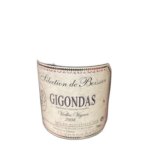 Rhône-dalen Gigondas Sélection de Boissan Vieilles Vignes 2008