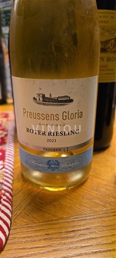 Рейнгау Preussens Gloria Roter Riesling Trocken 2021