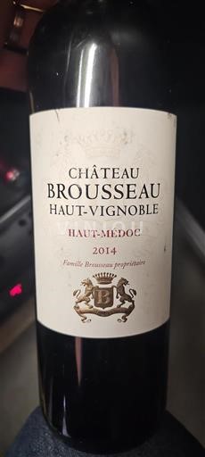 Burdeos Haut-Médoc Château Brousseau Haut-Vignoble 2014