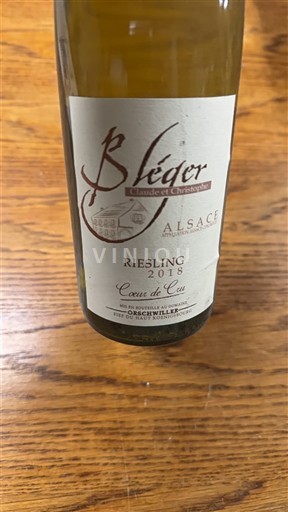 Ельзас Не вказано Sleger Claude et Christophe Cœur de Cru 2018