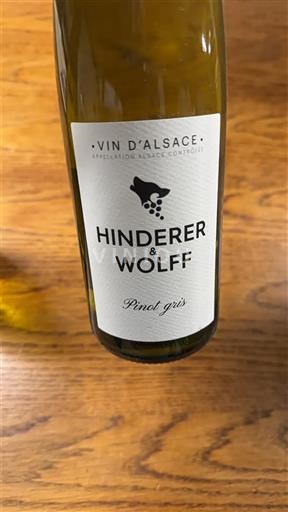 Alsace Hinderer & Wolff Pinot gris 2018