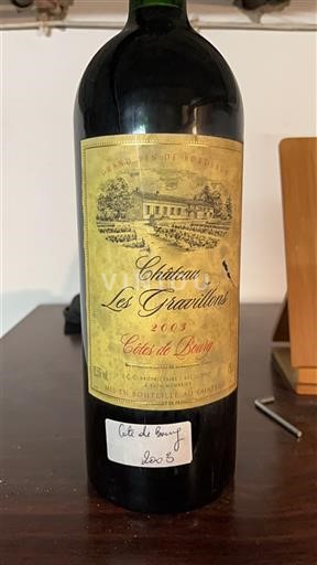 Bordeaux Côtes-de-bourg Château Les Graviillons 2003