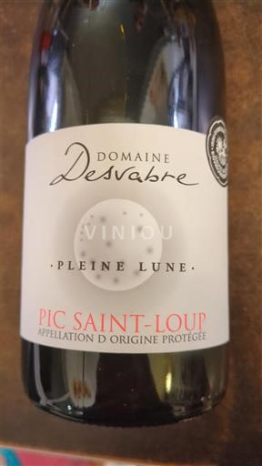 Languedoc Pic-saint-loup Domaine Svabre Pleine Lune Ikke årgangsbestemt
