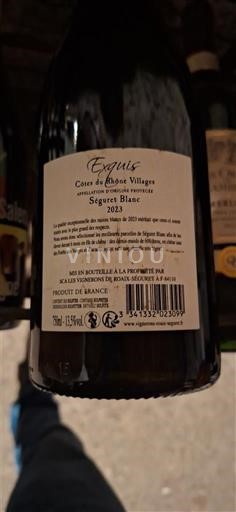 Rhône Valley Côtes du Rhône Villages Les Vignerons de Roaix Séguret Exquis 2023