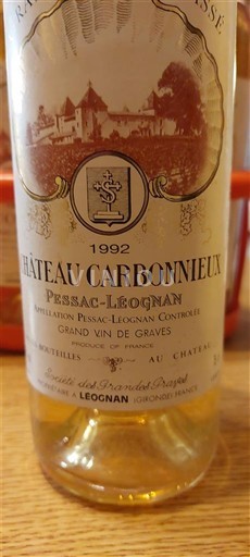 Бордо Пессак-Леоньян Château Carbonnieux 1992