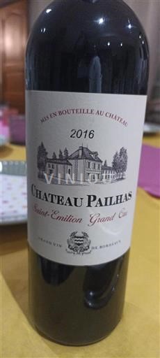 Bordeaux Saint-Émilion Grand Cru Grand Cru Château Pailhas 2016