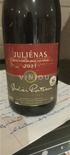 Beaujolais Juliénas Didier Poretton 2021