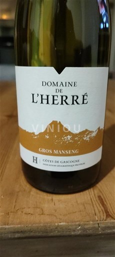 Sydväst Côtes de Gascogne Domaine L'Herré Gros Manseng 2024