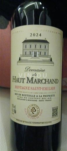 Бордо Монтань-Сент-Емільйон Domaine Haut Marchand 2024