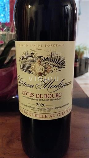 Bordeaux Côtes-de-bourg Château Moulineau 2020
